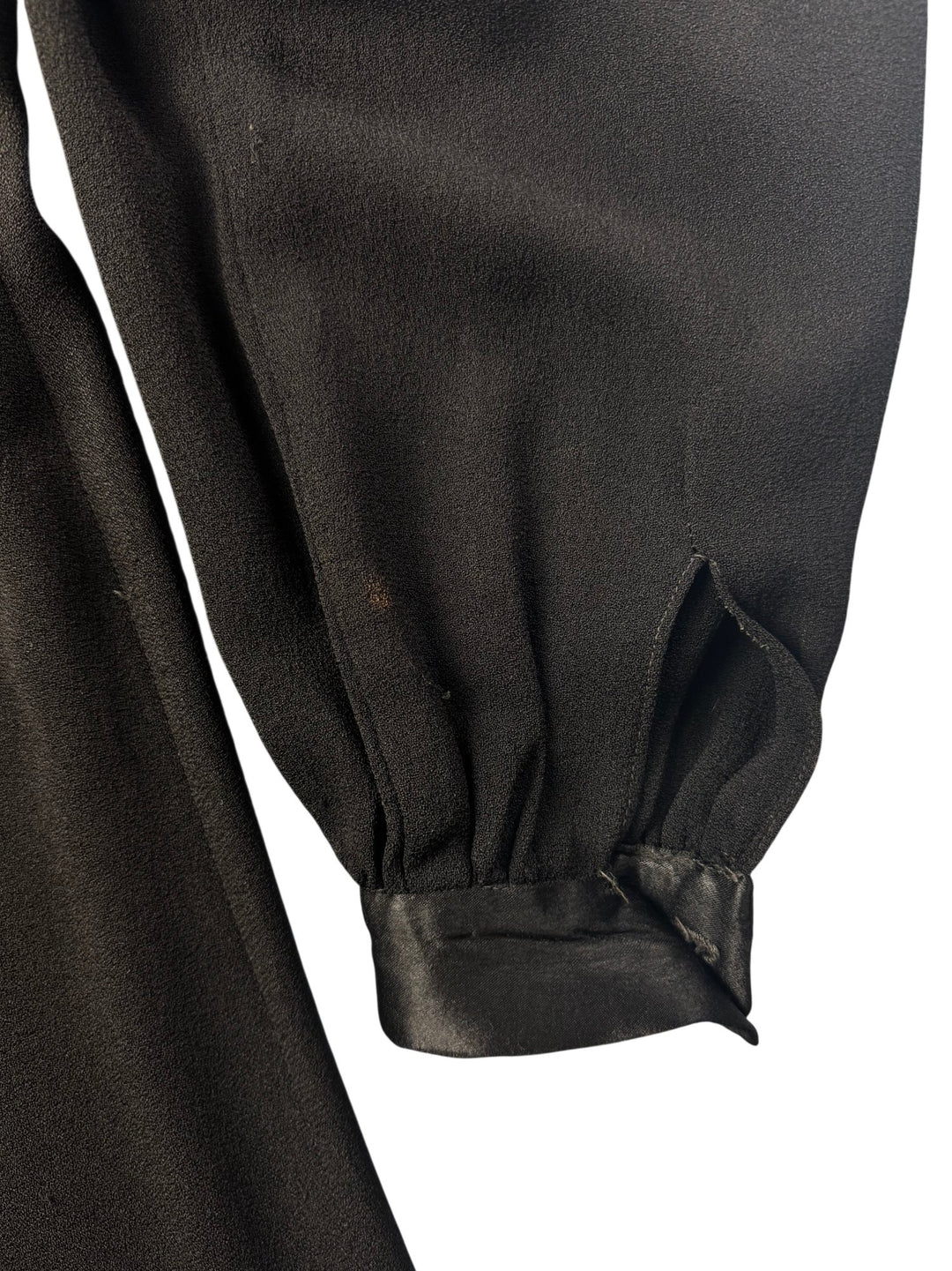 1970s Ozzie Clark Black Long Sleeve Dress *See Description* - S