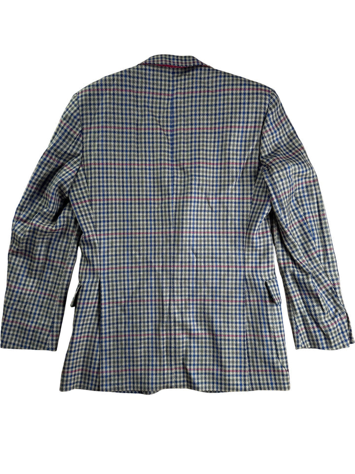 DAKS Signature London Wool Checkered Blazer - M
