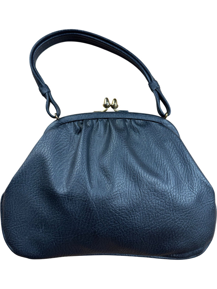 Vintage Black Leather Handbag