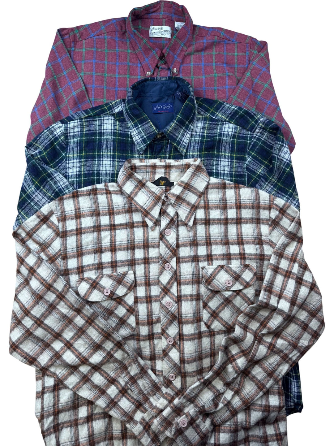 10 Piece Plaid Shirt Bundle