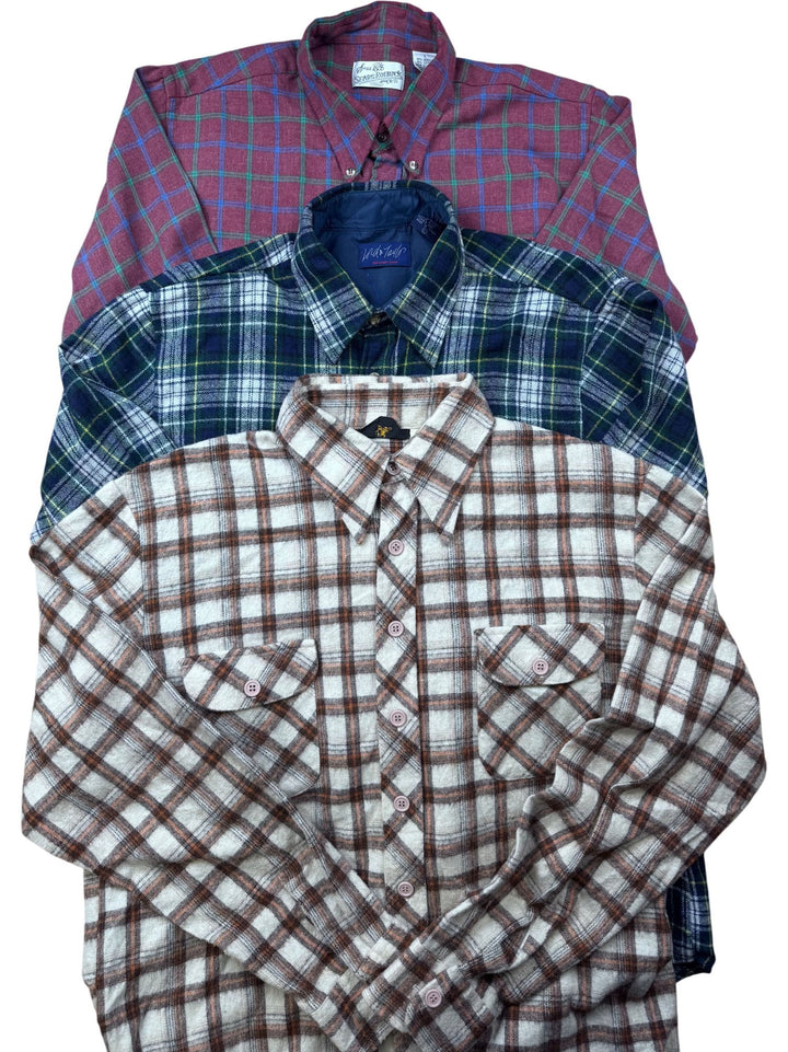 10 Piece Plaid Shirt Bundle