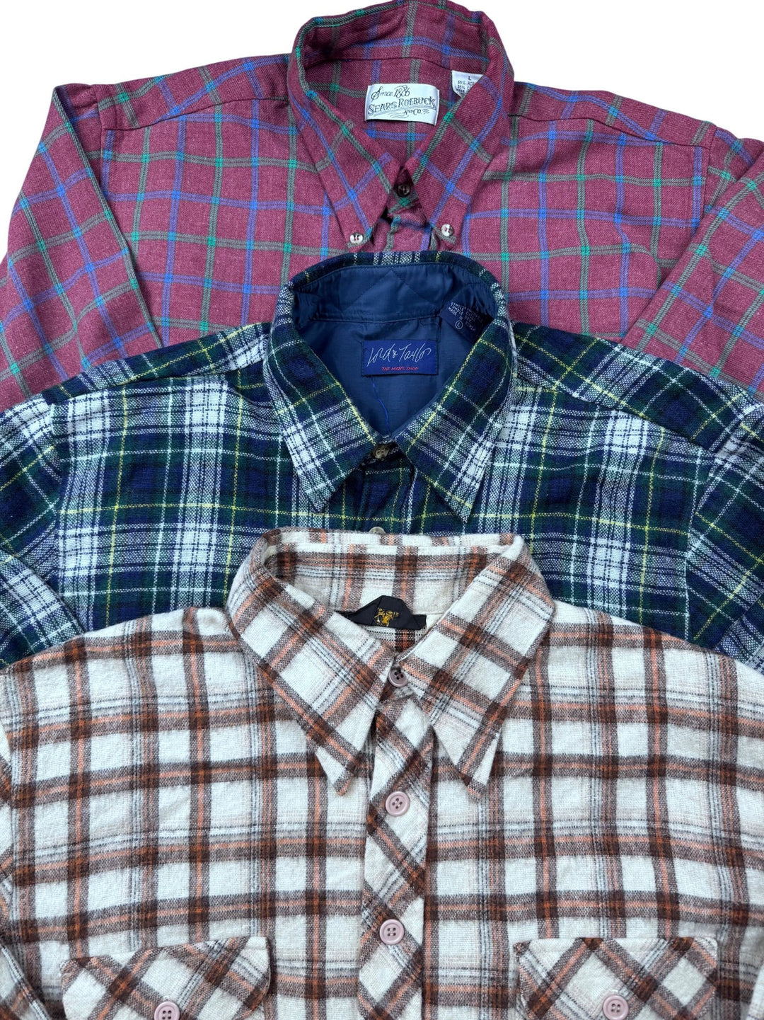 10 Piece Plaid Shirt Bundle