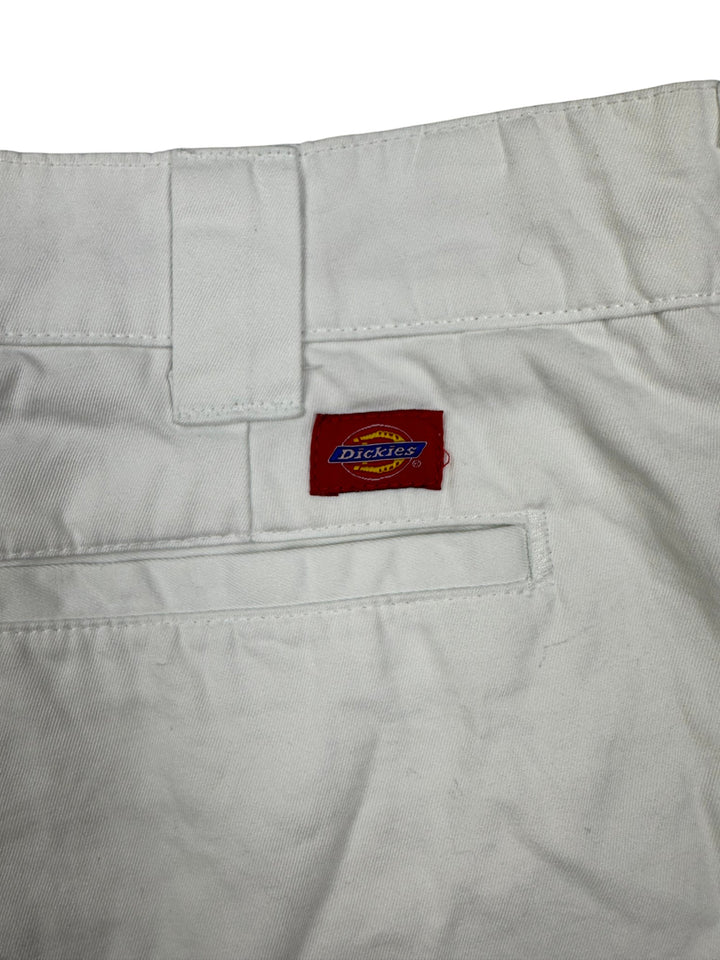 White Cotton Dickies Shorts - L - Think Vintage