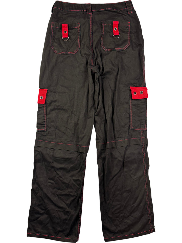 Hot Topic Black Pants with Red Accents - S