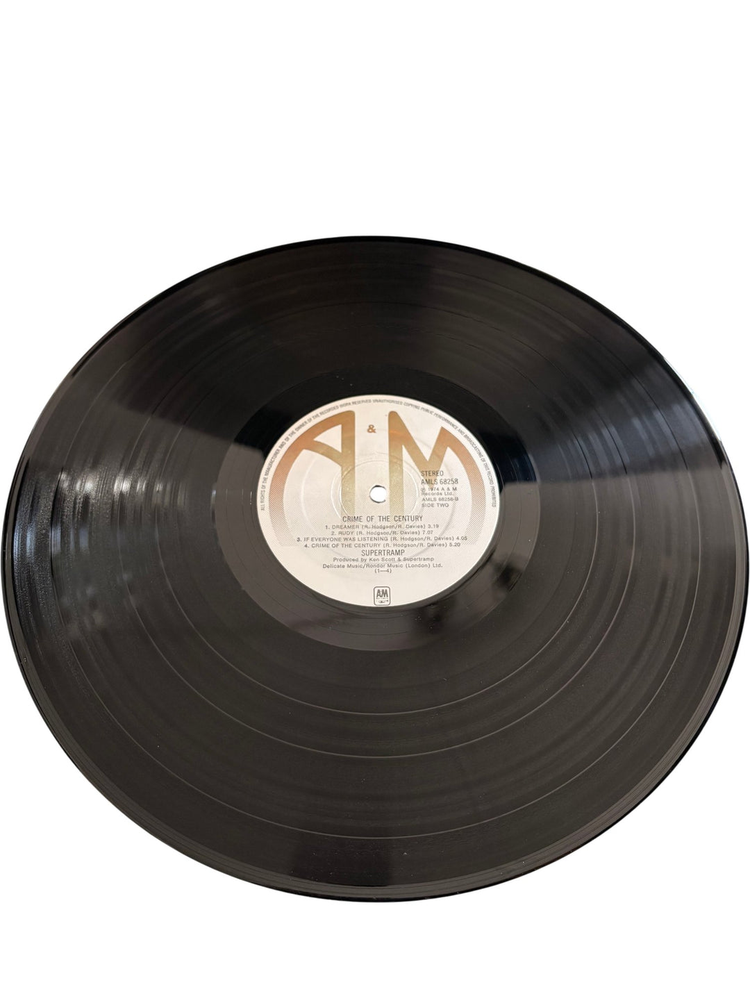 Supertramp Crime Of The Century Vinyl Record - Fair