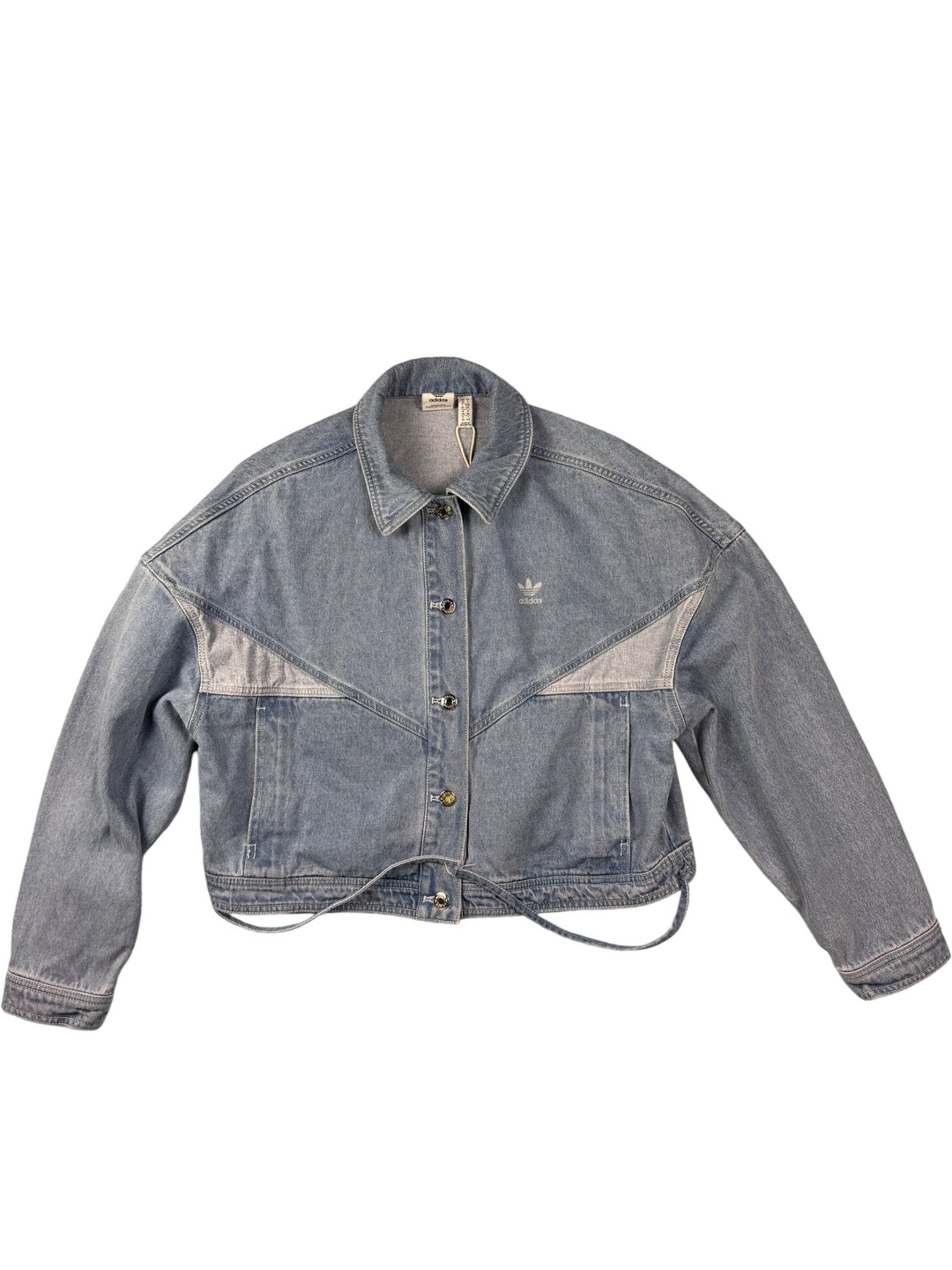 Adidas Denim Jacket with Trefoil Logo - Think Vintage