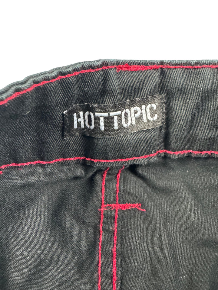 Hot Topic Black Pants with Red Accents - S
