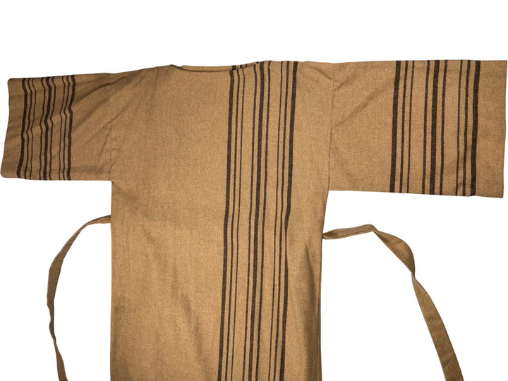 Annagret Designs Beige Striped dress - M - Think Vintage