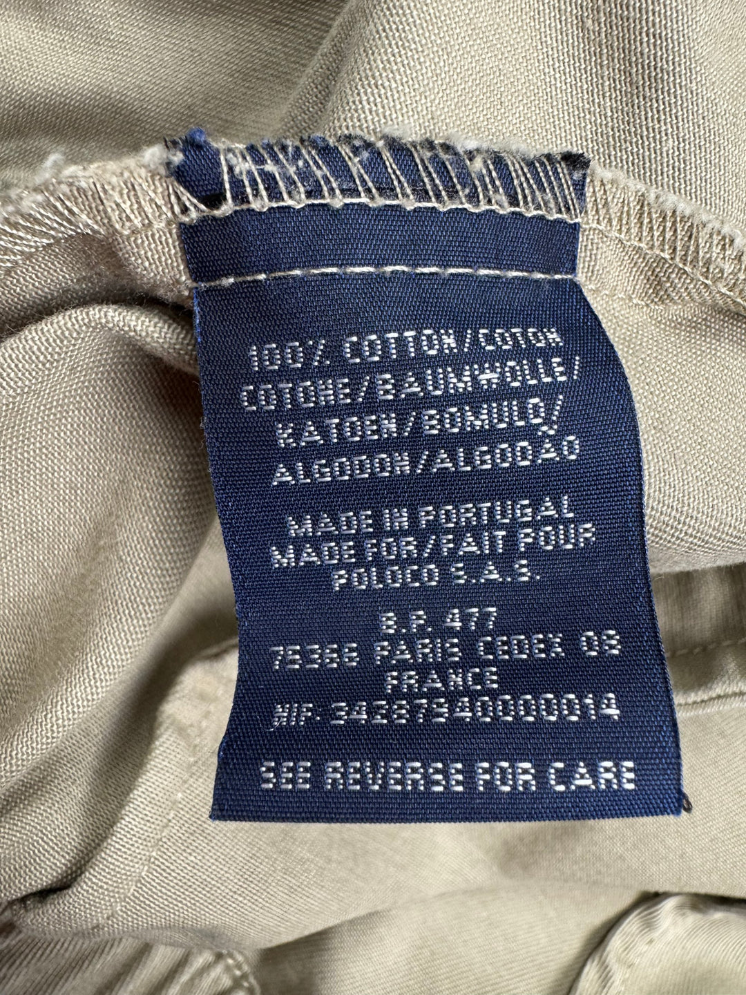 Polo Ralph Lauren Beige Cotton Jacket - L