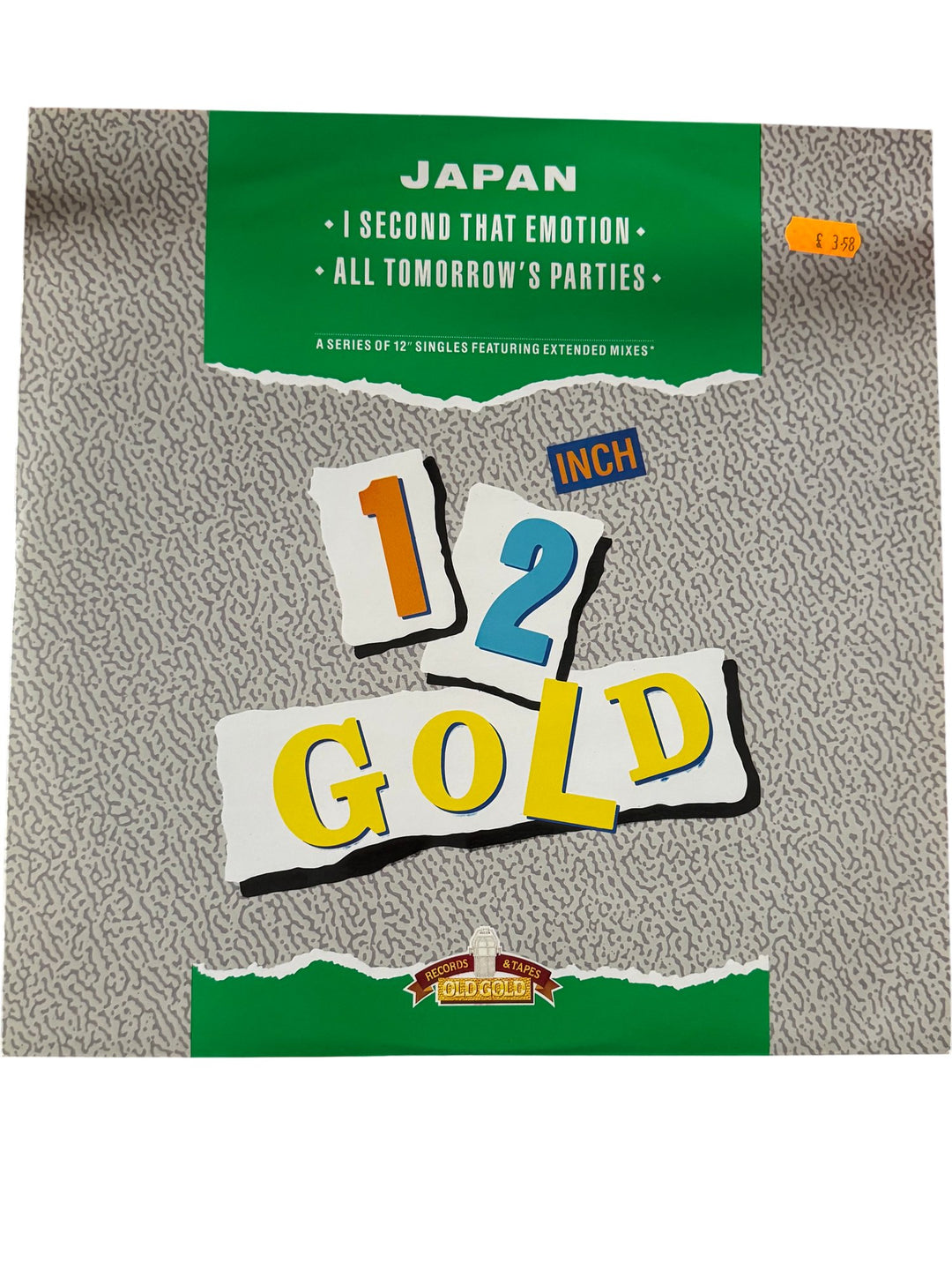 12 Inch Gold Vinyl Single by Japan - NM/Mint - Think Vintage ltd