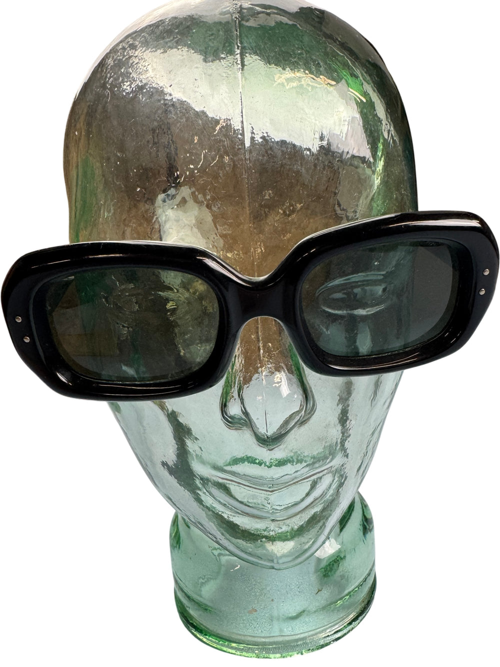 Black Rectangle Sunglasses - Think Vintage