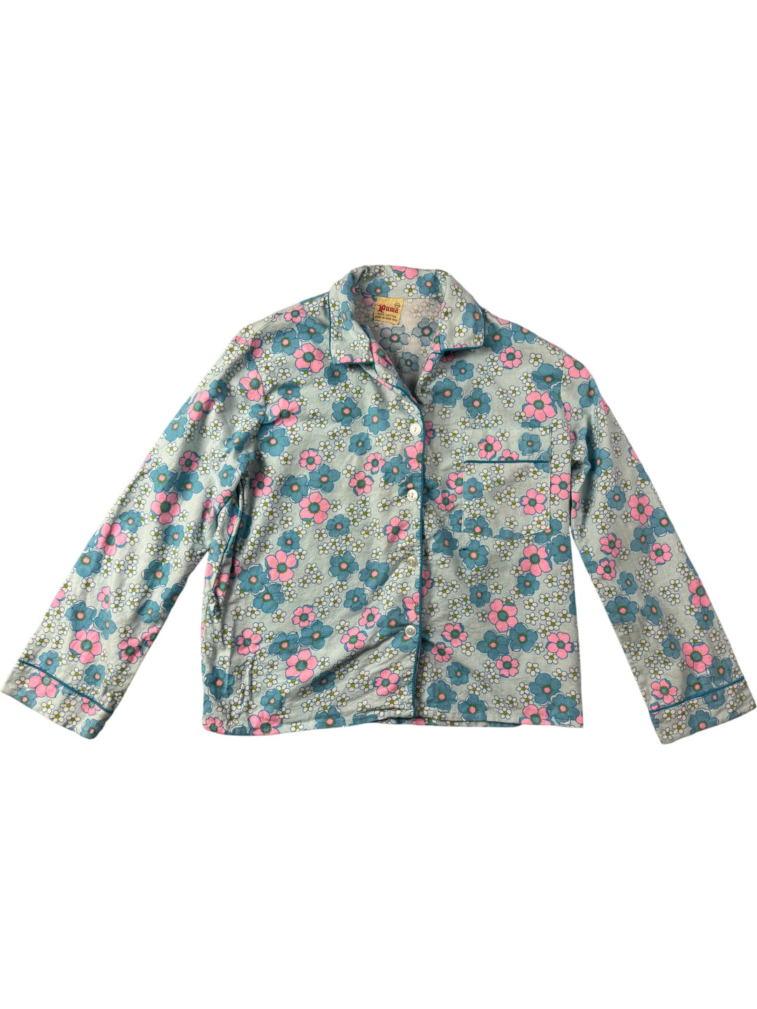 Floral Cotton Pajama Set - Think Vintage