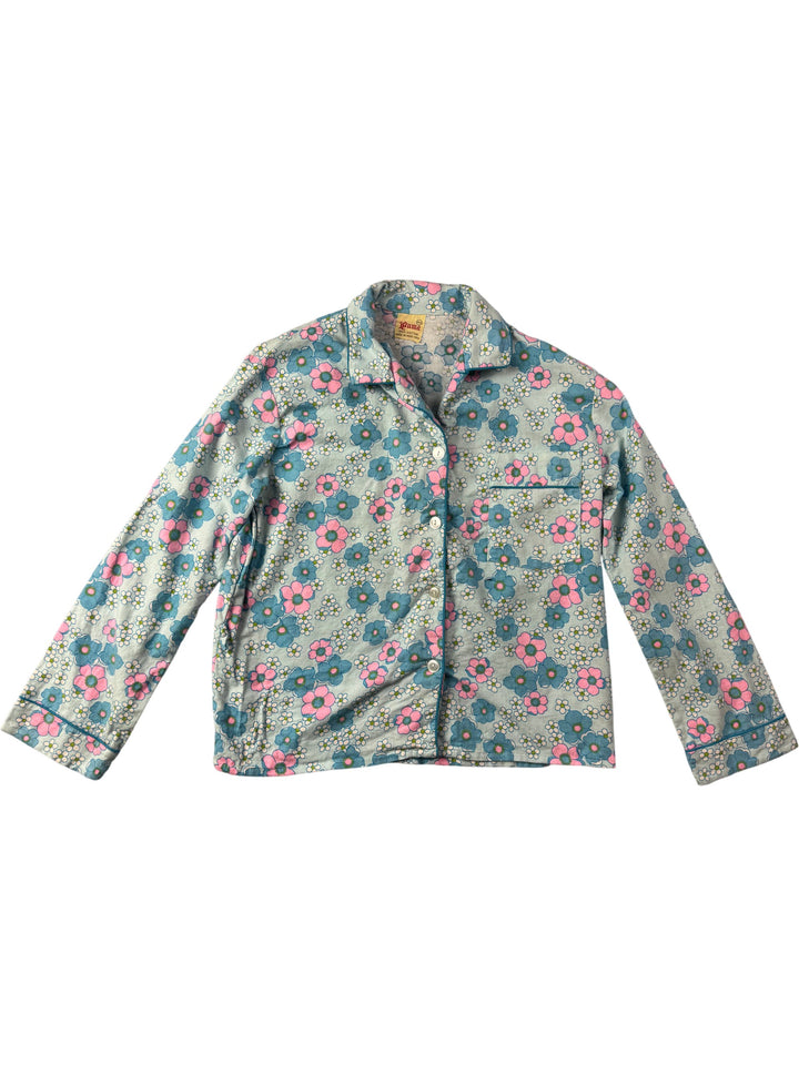 Floral Cotton Pajama Set - Think Vintage