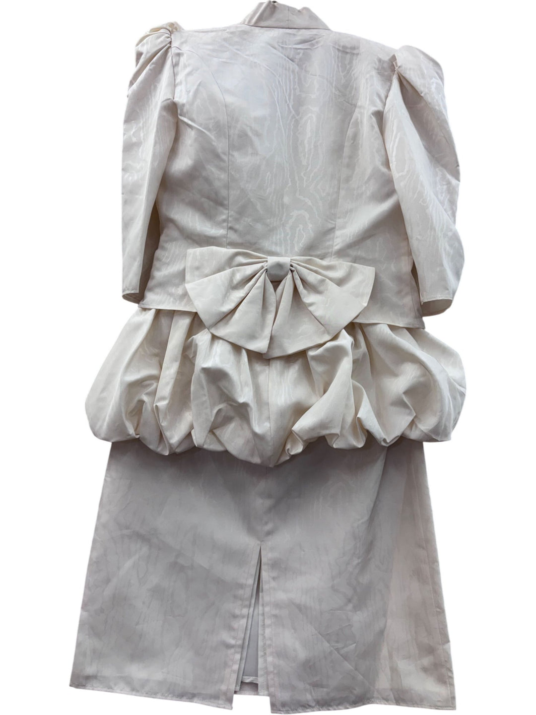 Pronuptia De Paris White Puff Sleeve Wedding Dress