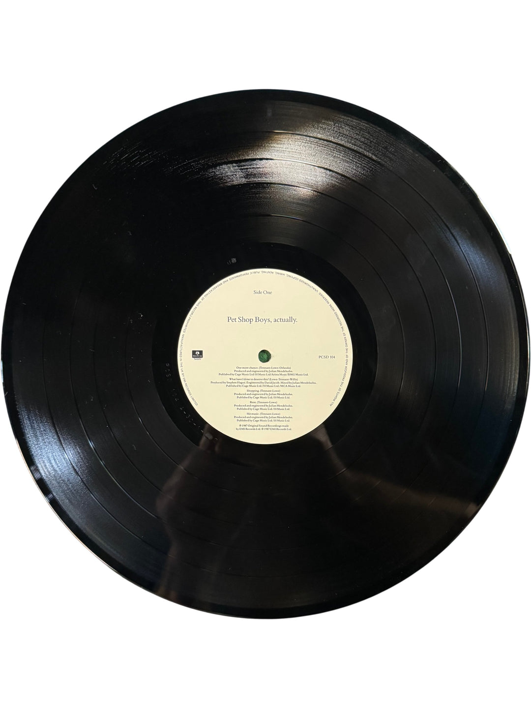 Pet Shop Boys Actually Vinyl Record - Think Vintage