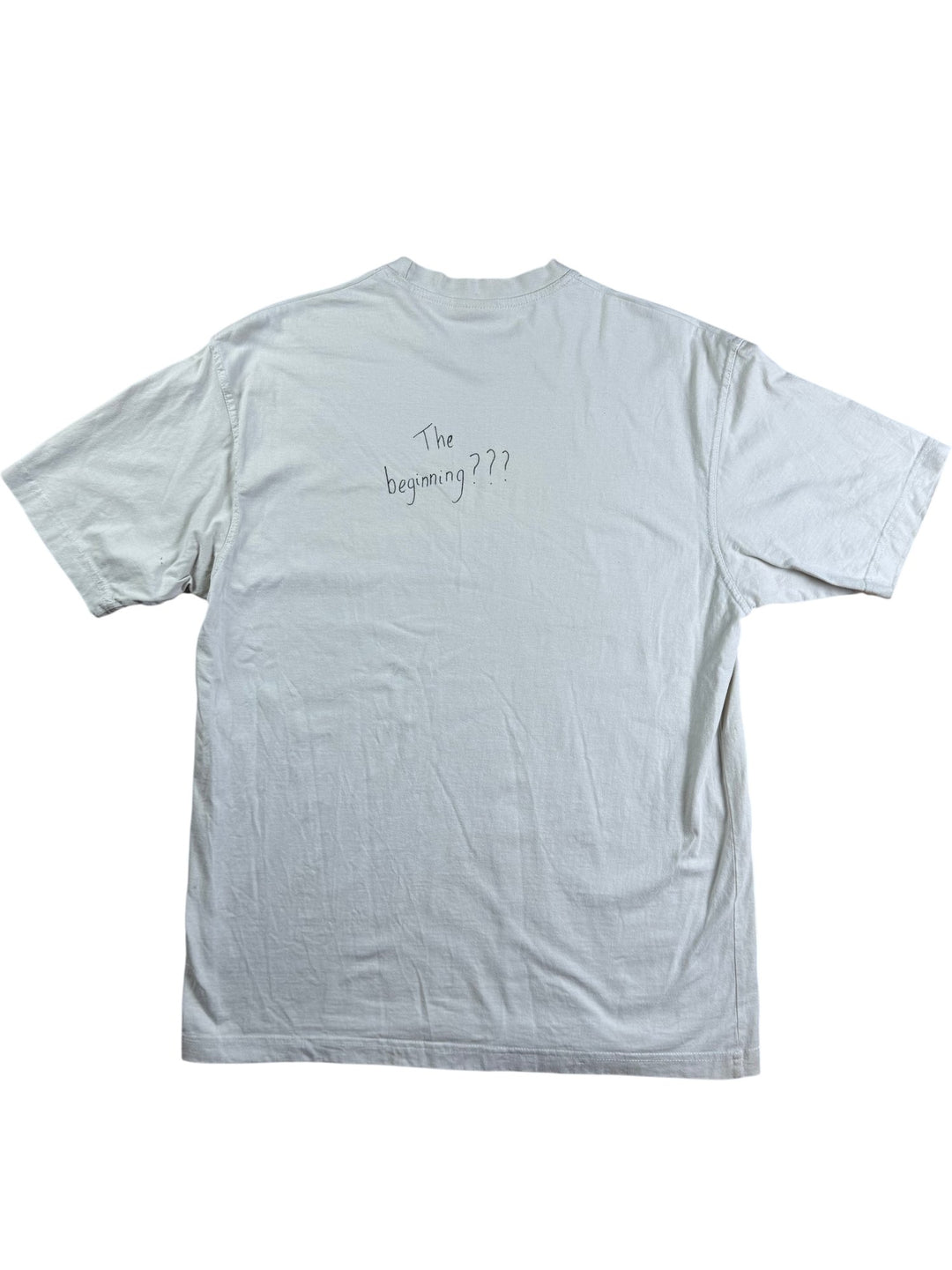 Graphic Text White Short Sleeve T-Shirt