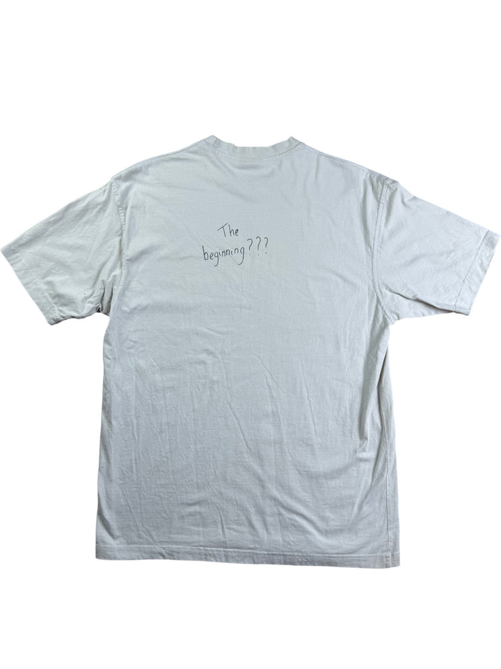 Graphic Text White Short Sleeve T-Shirt