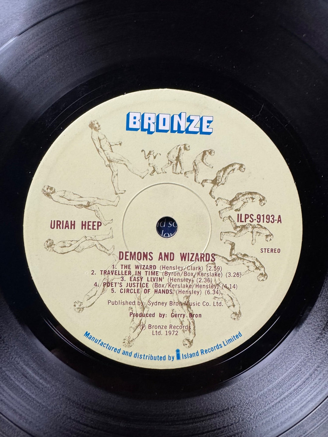 Uriah Heep Demons And Wizards Vinyl Record - Very Good