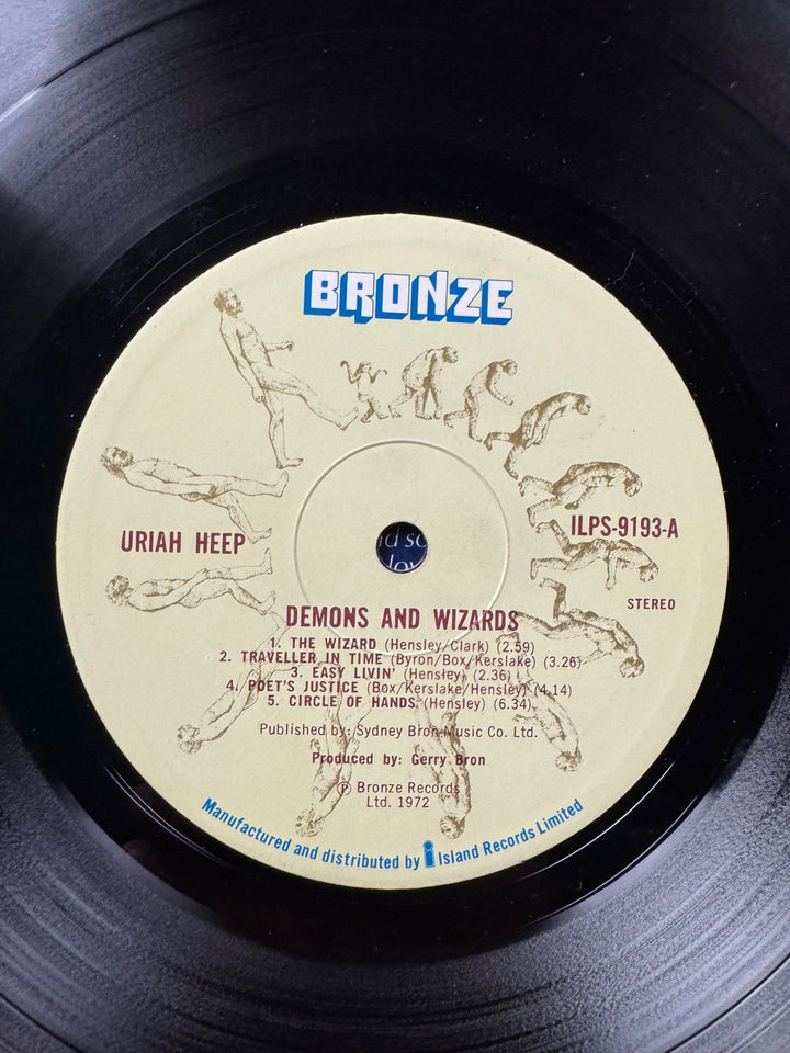 Uriah Heep Demons And Wizards Vinyl Record - Very Good