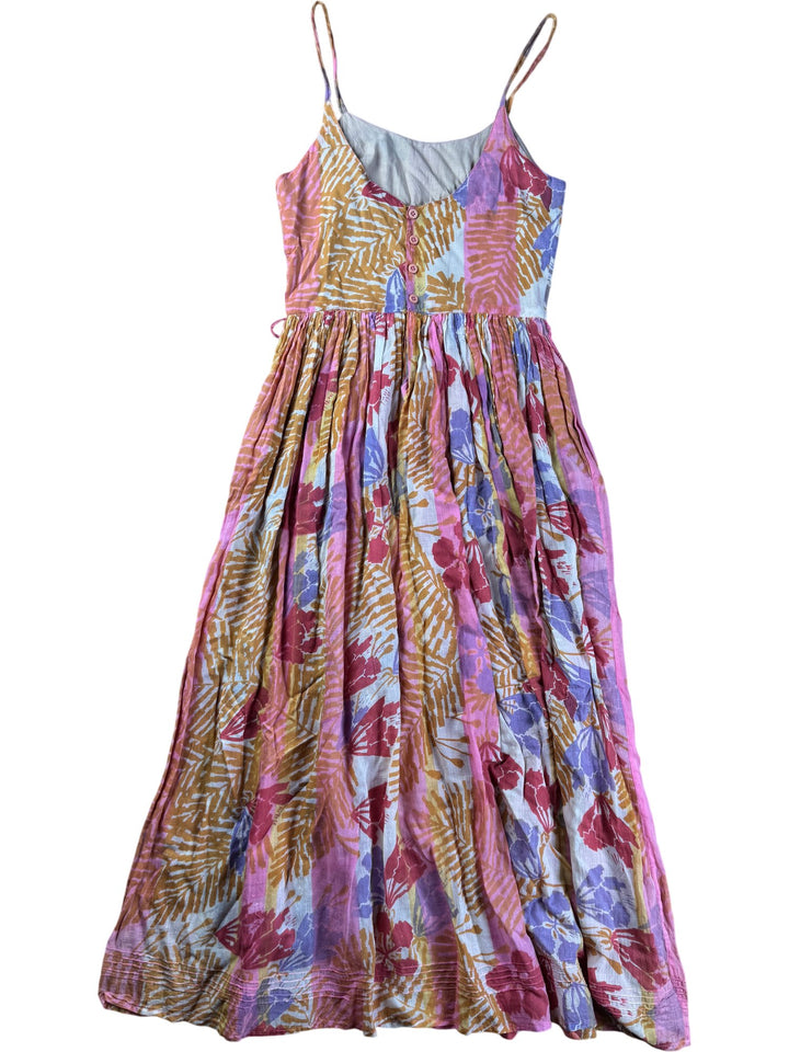 Anokhi Colourful Sleeveless Cotton Dress - XS