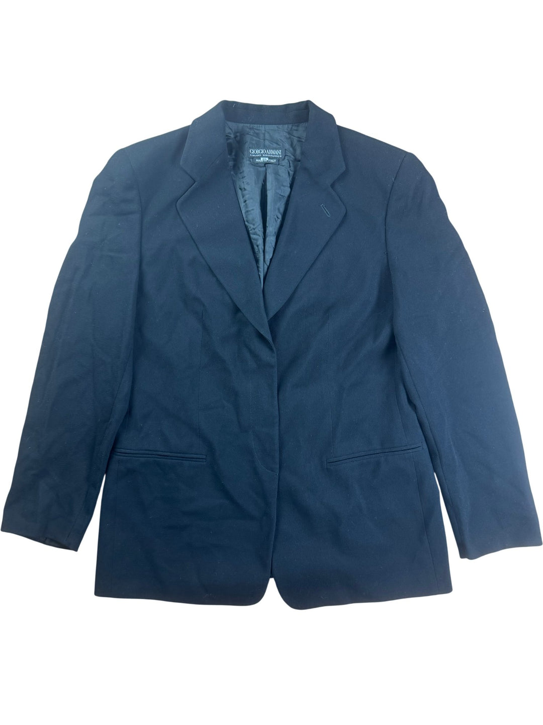 Giorgio Armani Black Wool Suit Jacket - M