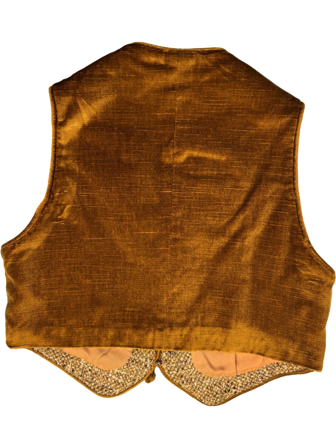 1970s Textured Knit Vest and Skirt Set - M
