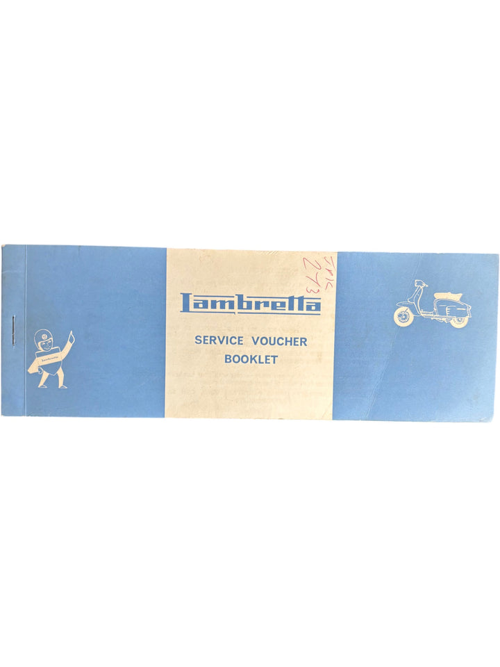 Lambretta Service Voucher Booklet Collectable Scooter Memorabilia - Think Vintage