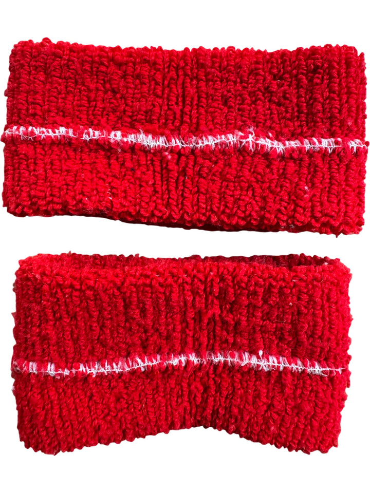 Liverpool Red Knitted Wristbands