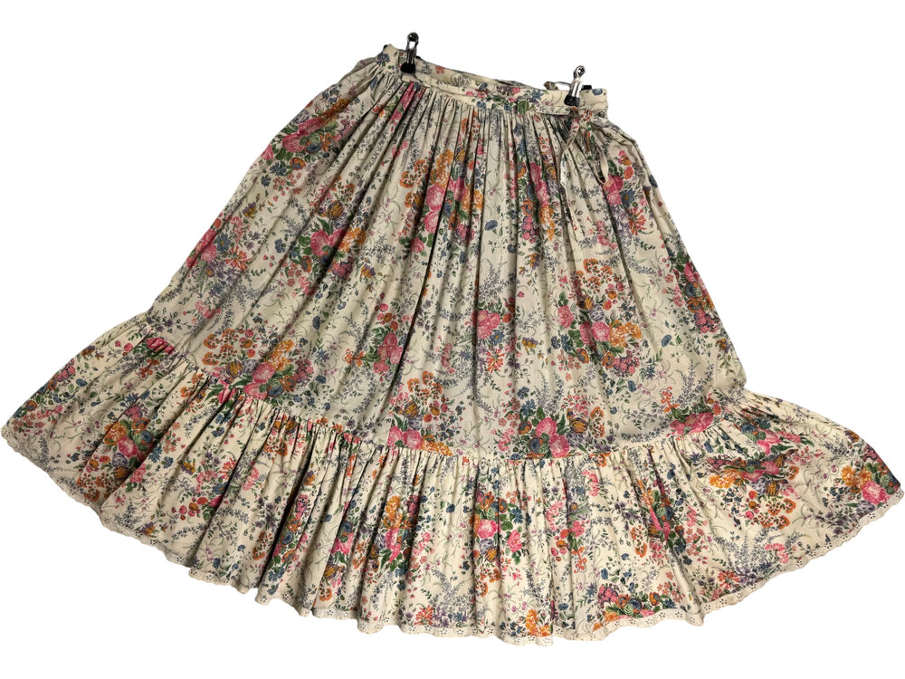 Floral Prairie Maxi Skirt - Think Vintage