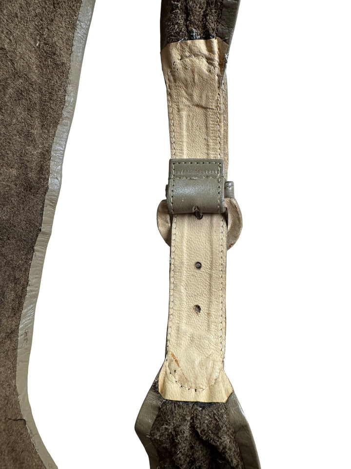 Leather Wide Belt Buckle Closure - W29-32
