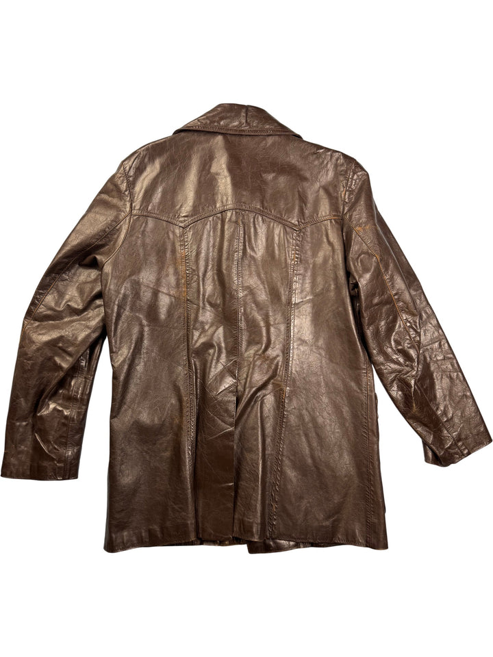 Skindeep Leather Brown Jacket - M