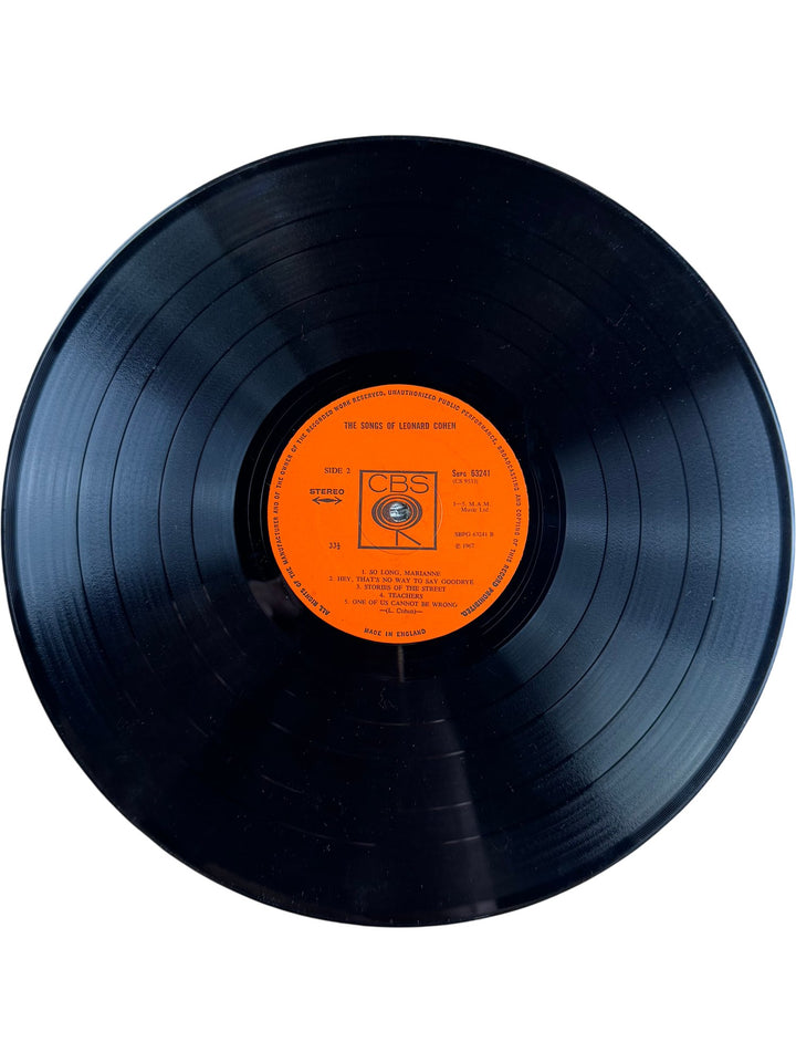 Songs Of Leonard Cohen Vinyl Record - Good