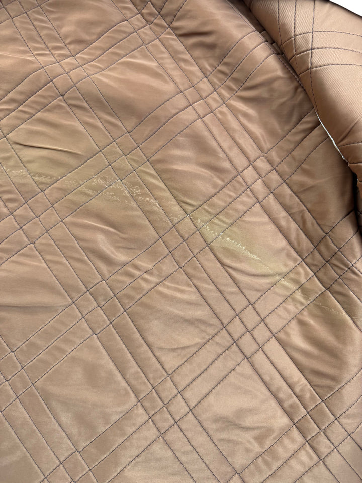 Brown Wool Jacket with Quilted Lining - XL