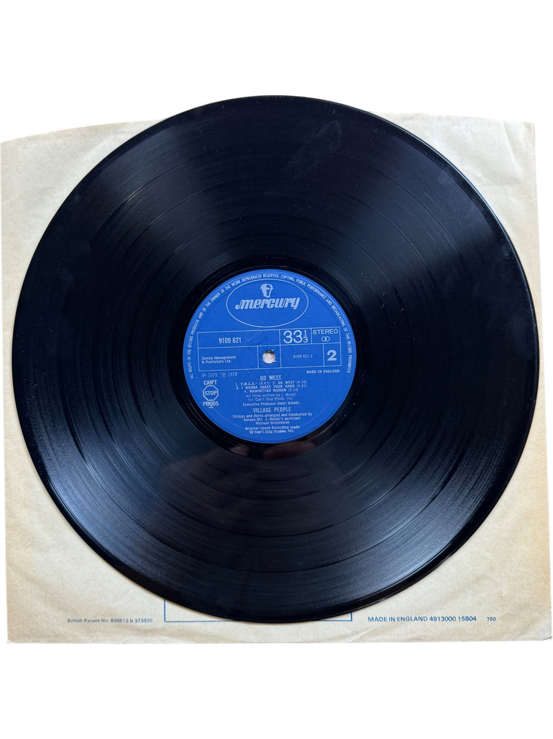 Village People Go West Vinyl Record - Good+