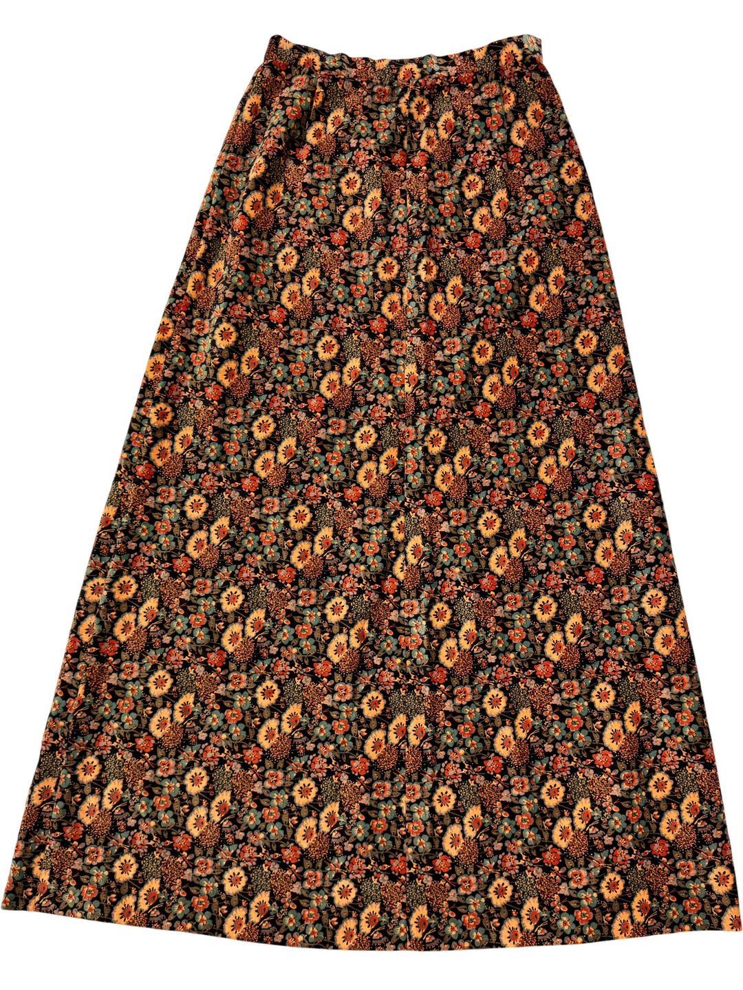 St Michael Floral Maxi Skirt - S - Think Vintage