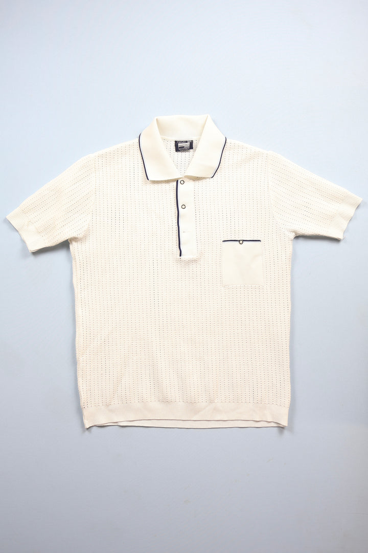1960s Open Knit Polo-Shirt