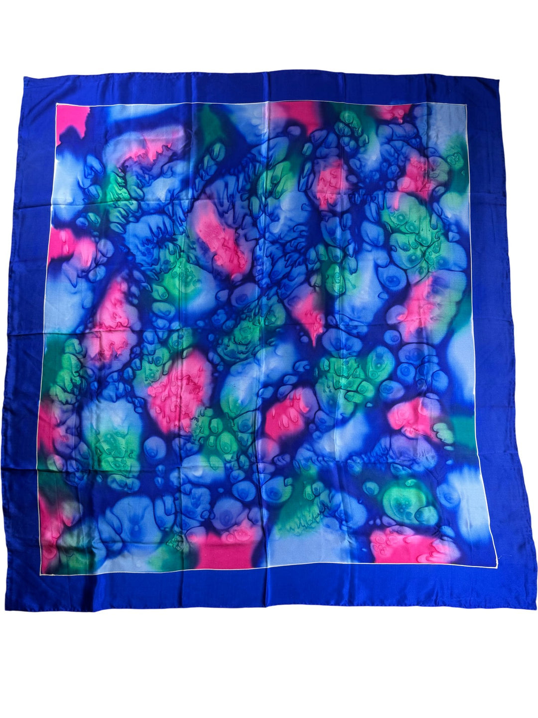 Silk Patterned Square Scarf