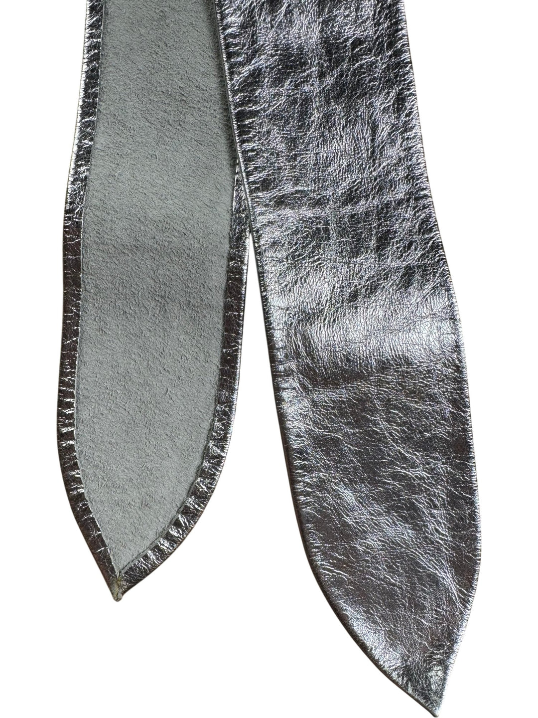 Metallic Silver Belt