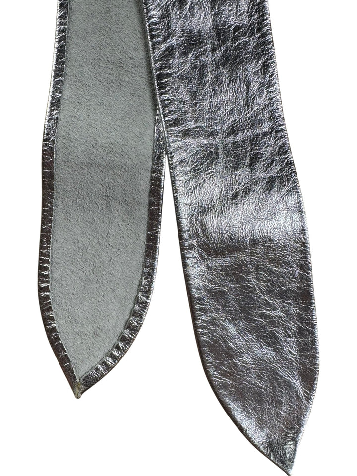 Metallic Silver Belt