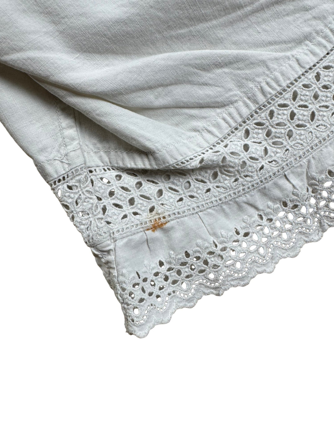 1850s White Lace Trimmed Underpants - W26 - Think Vintage ltd