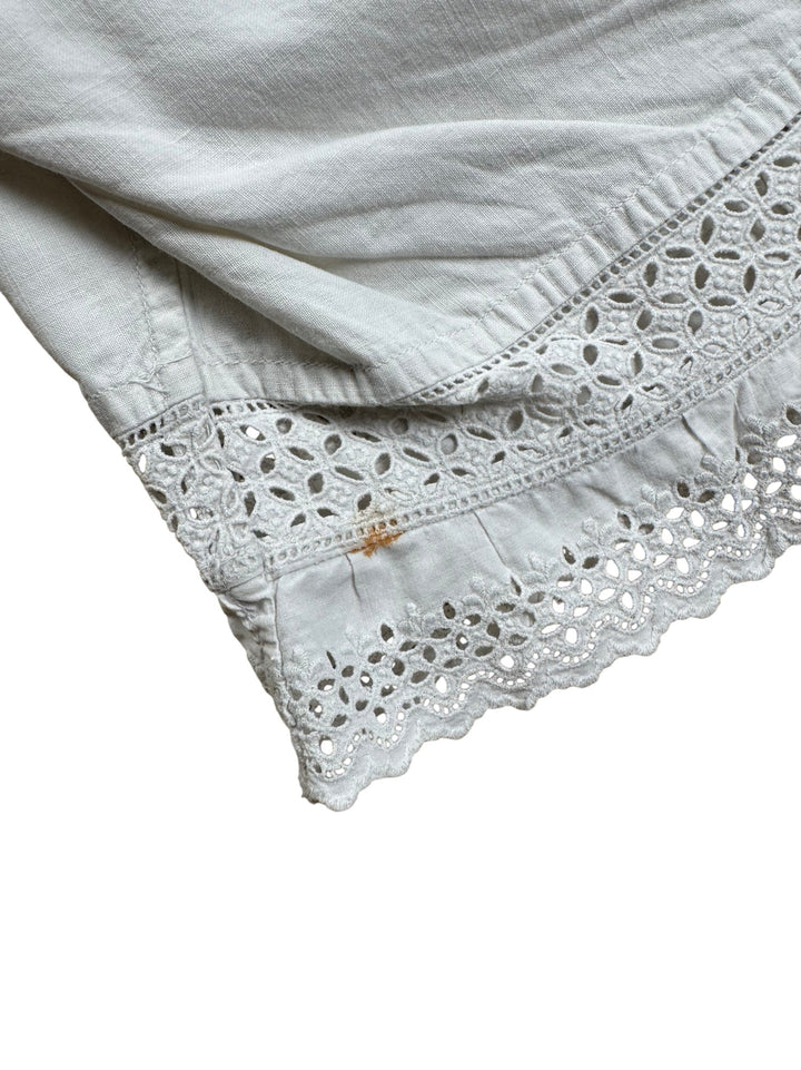 1850s White Lace Trimmed Underpants - W26 - Think Vintage ltd