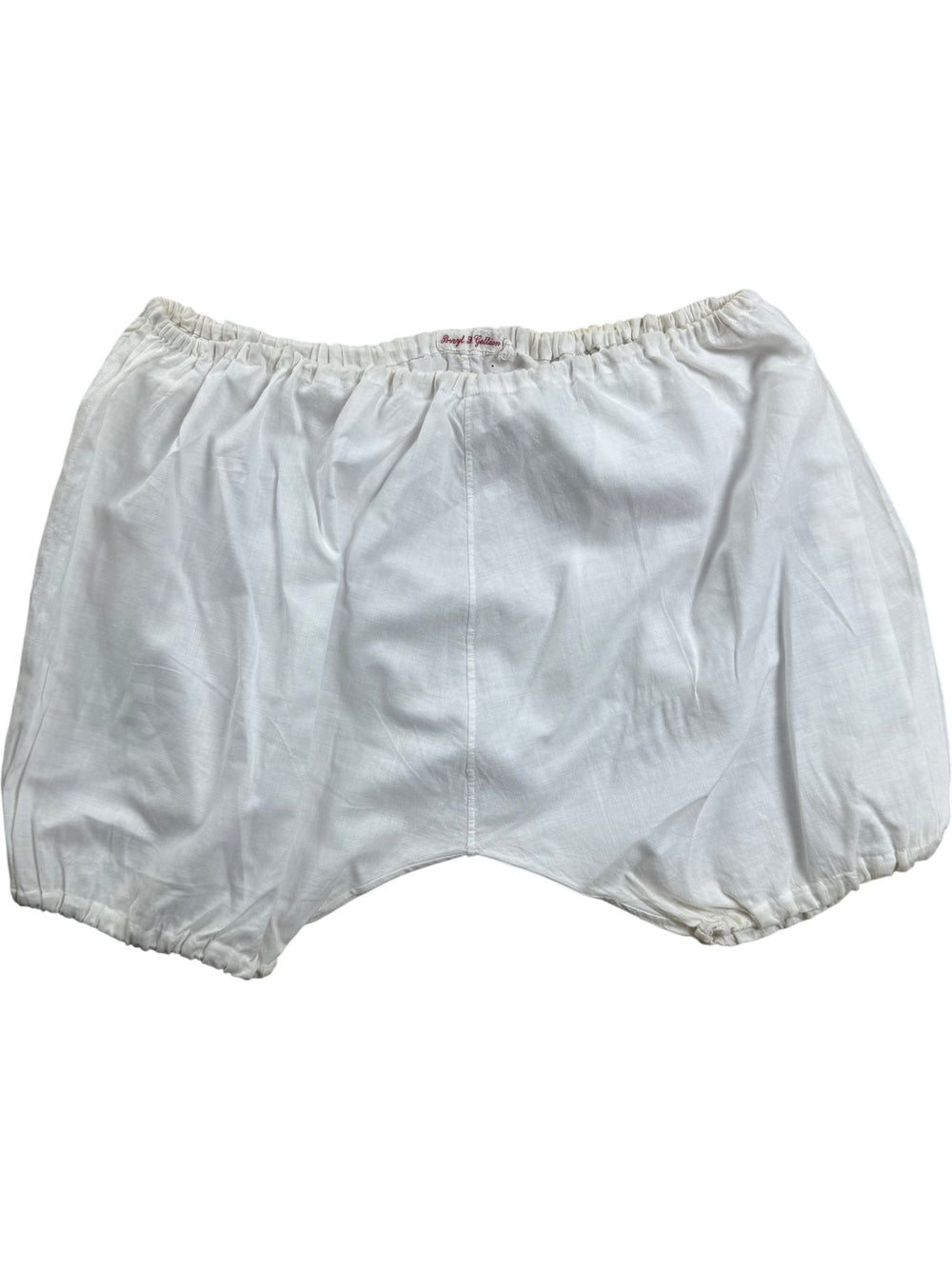 1920's White Elastic Waist cotton Bloomers - W22-32 - Think Vintage ltd