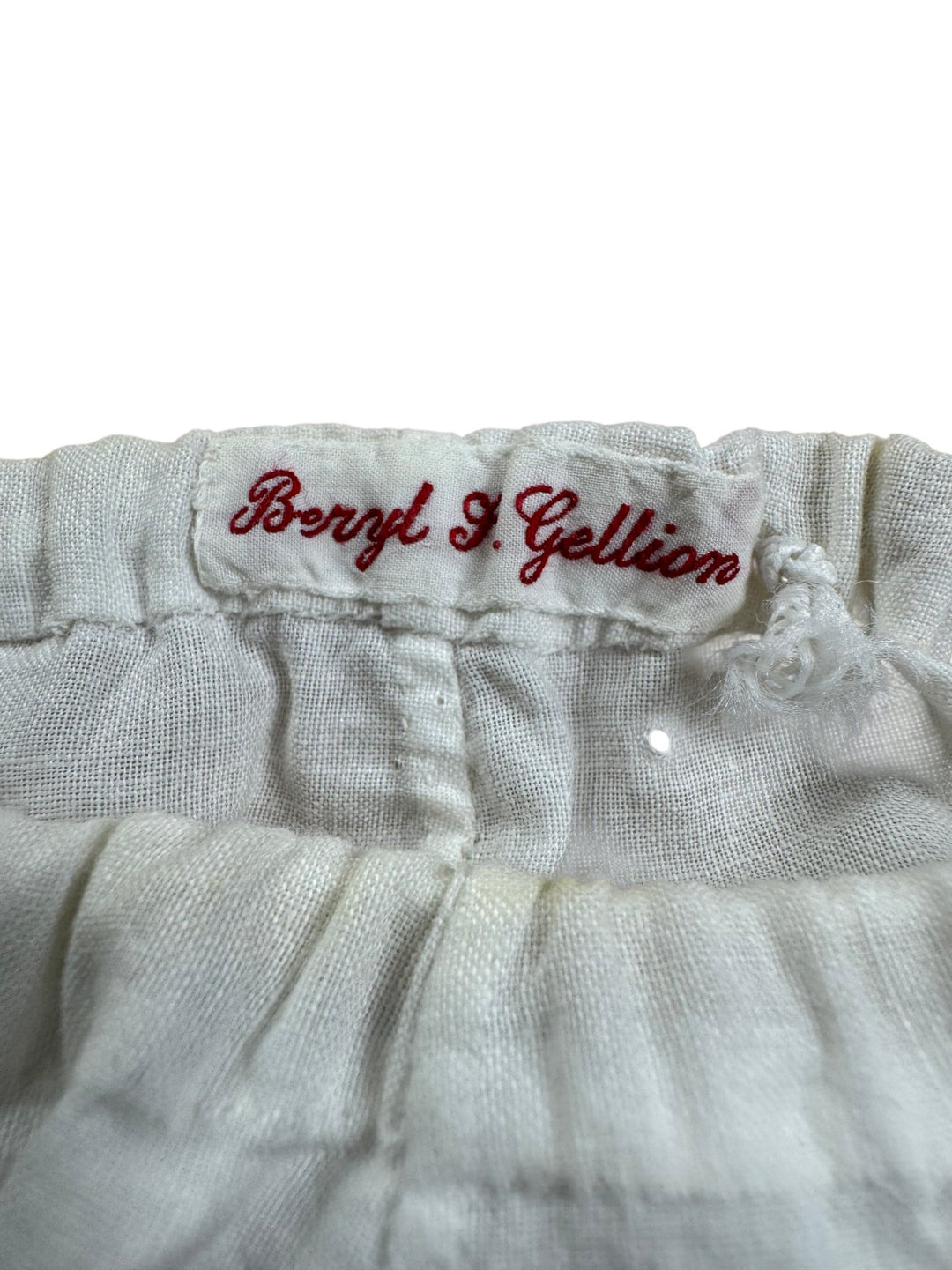1920's White Elastic Waist cotton Bloomers - W22-32 - Think Vintage ltd
