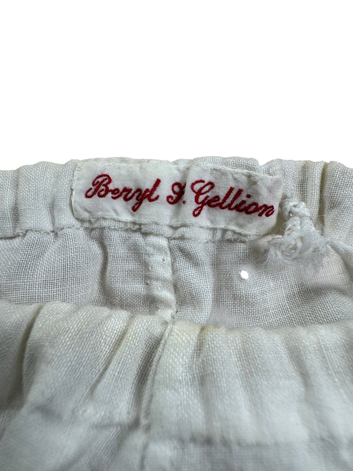 1920's White Elastic Waist cotton Bloomers - W22-32 - Think Vintage ltd