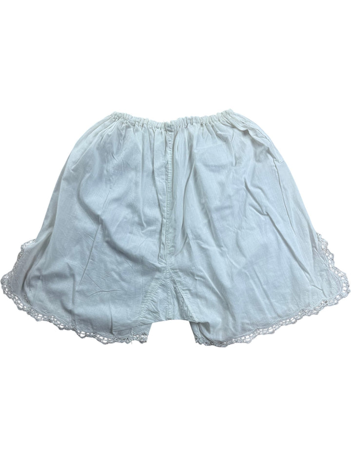 1930's White Lace Trimmed Pettipants - W22-37 - Think Vintage ltd