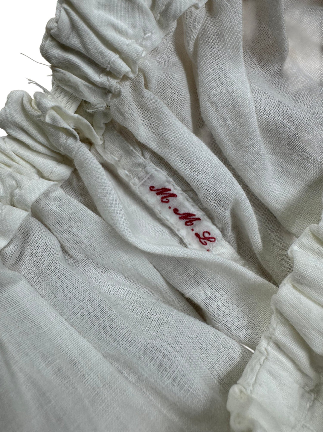 1930's White Lace Trimmed Pettipants - W22-37 - Think Vintage ltd