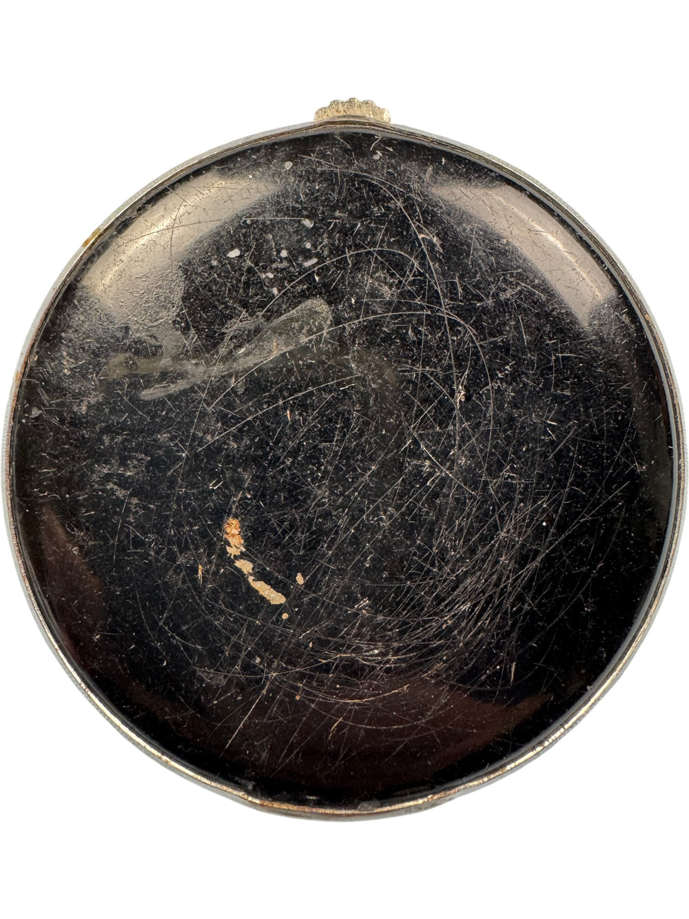 1930s Art Deco Round Compact Mirror - Think Vintage