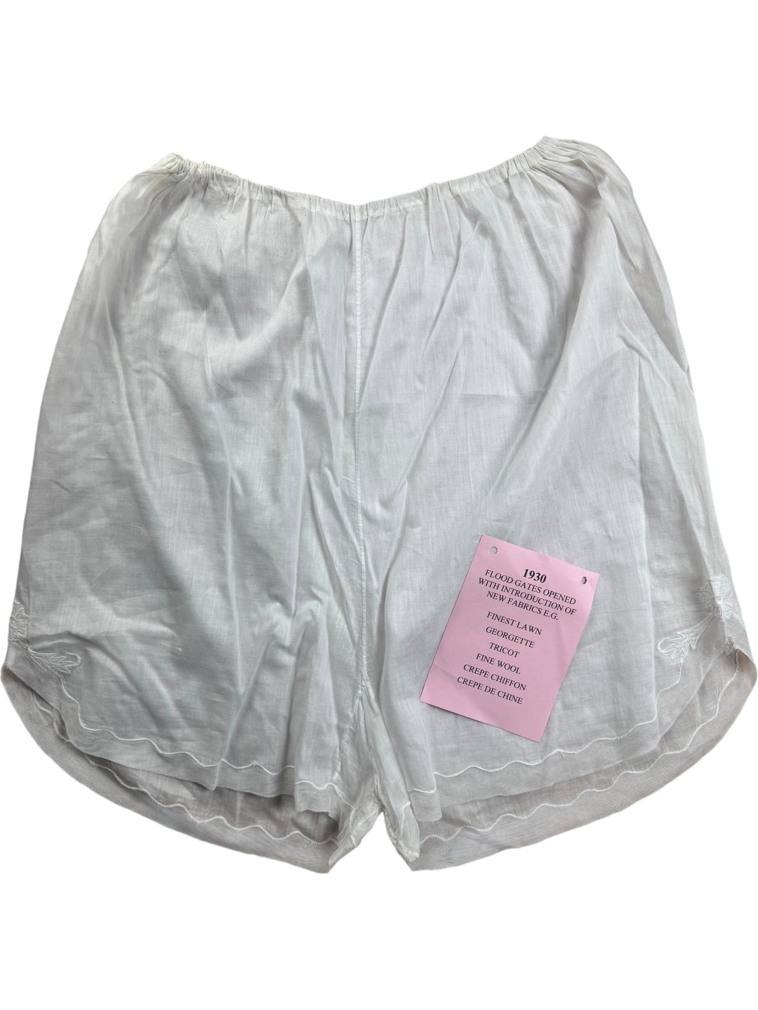 1930s White Pettipants - XL - Think Vintage ltd