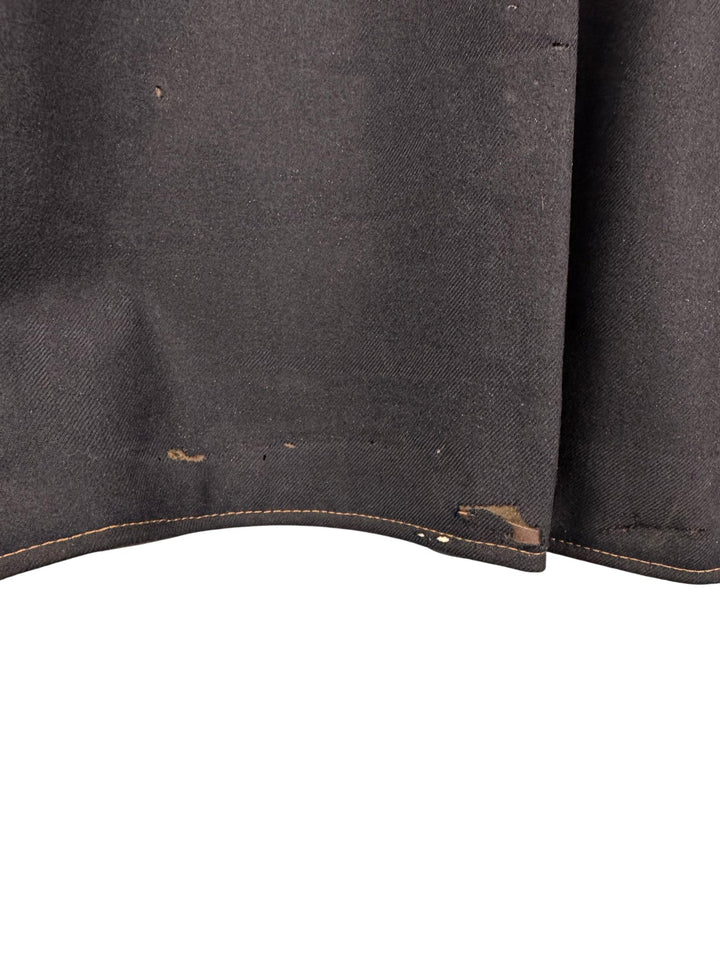 1940s Leather Vest with Button Closure - L - Think Vintage ltd