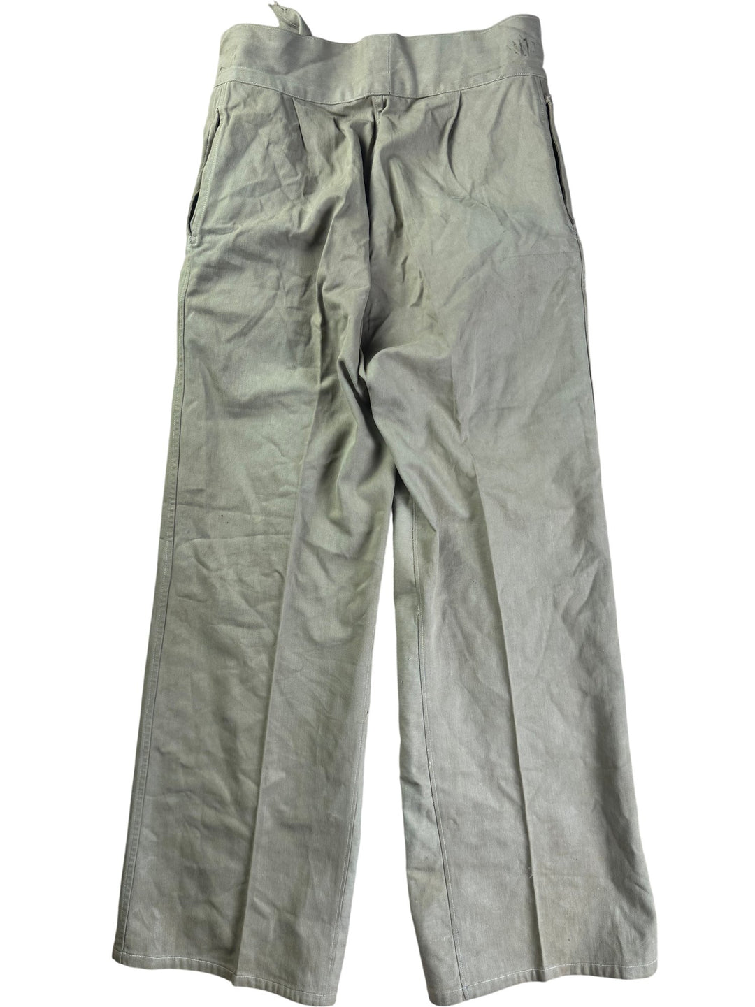 1940s Military Khaki Trousers and Shorts Set - Think Vintage ltd